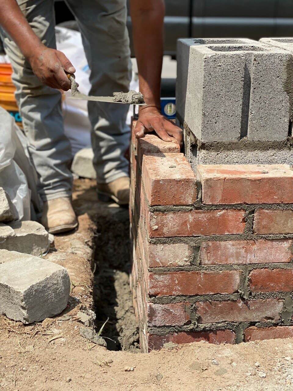 A residential masonry project