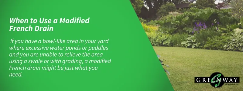 When to Use a Modified French Drain