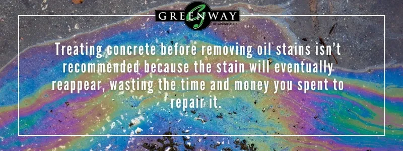Does Your Concrete Patio or Driveway Have Oil Stains